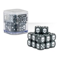 Dice Cube Grey - 20 stk 20 terninger til Warhammer 40K/Sigmar